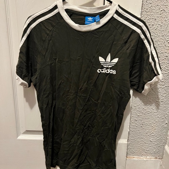 Adidas army green shirt - Picture 1 of 3